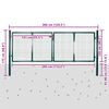 vidaXL Zauntor Stahl 300x125 cm Gr&uuml;n