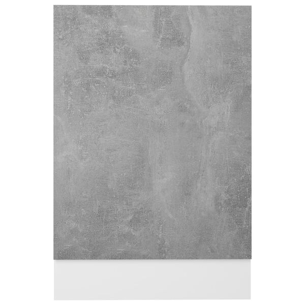vidaXL Geschirrsp&uuml;lerblende Betongrau 45x3x67 cm Holzwerkstoff