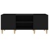 vidaXL Plattenschrank Schwarz 121x38x48 cm Holzwerkstoff