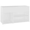 vidaXL Schuhbank Wei&szlig; 80x30x45 cm Holzwerkstoff