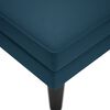 vidaXL Chaiselongue mit Kissen und Rechter Armlehne Blau Samt