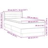 vidaXL Boxspringbett mit Matratze Rosa 80x220 cm Samt