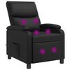 vidaXL Massage Relaxsessel Schwarz Kunstleder