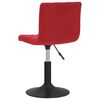 vidaXL Barhocker Weinrot Samt