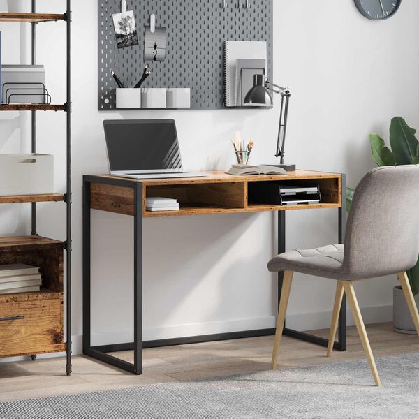 vidaXL Schreibtisch Altholz 100 x 50 x 75 cm Holzwerkstoff