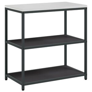 vidaXL K&uuml;chenregal HATTEM Schwarz 90 x 50 x 92 cm Stahl