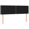 vidaXL Boxspringbett mit Matratze Schwarz 140x190 cm Stoff