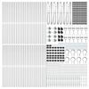 vidaXL Zaunpfosten Sonstiges 52 pcs Grau 3,2 x 3,2 x 170 cm Stahl