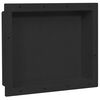 vidaXL Duschnische Mattschwarz 41x51x10 cm