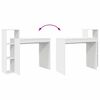 vidaXL Schreibtisch mit Regal Weiß 100 x 40 x 90 cm Holzwerkstoff