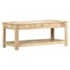 vidaXL Couchtisch 110 x 50 x 45 cm Handgemalt Massivholz Mango