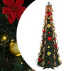 vidaXL K&uuml;nstlicher Weihnachtsbaum mit 200 LEDs Gr&uuml;n 215 cm PVC
