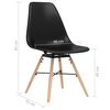 vidaXL Esszimmerst&uuml;hle 6 Stk. Schwarz PP