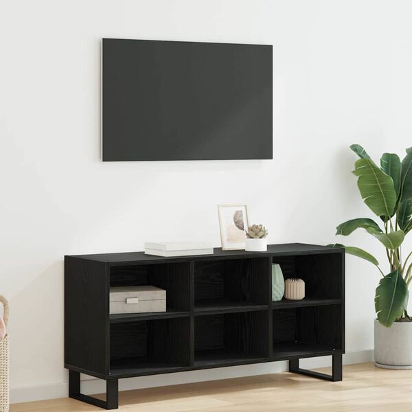 vidaXL TV-Schr&auml;nk Schwarz Eichen-Optik 103,5 x 30 x 50 cm