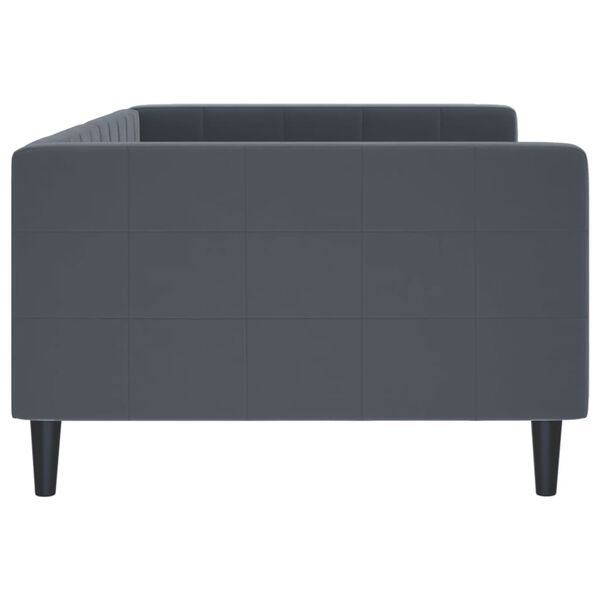 vidaXL Tagesbett Dunkelgrau 100x200 cm Samt