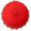 vidaXL Balinesischer Sonnenschirm mit Sockel Rot 215 x 215 x 260 cm