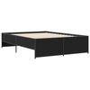 vidaXL Bettgestell Schwarz 135x190 cm Holzwerkstoff und Metall