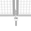 vidaXL Gartentor verzinkter Stahl 400 x 100 cm Silber