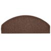 vidaXL Stufenmatten 30 Stk. 65x24x4 cm Braun Halbrund Gro&szlig;