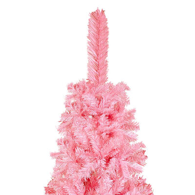 vidaXL Schlanker Weihnachtsbaum Rosa 180 cm
