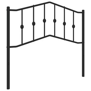 vidaXL Ersatz-Kopfteil Metall Schwarz 100 cm