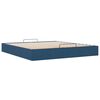 vidaXL Ottoman-Bett ohne Matratze Blau 180x200 cm Stoff