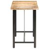 vidaXL Bartisch 180x70x107 cm Raues Mangoholz