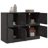 vidaXL Sideboard Schwarz 99x39x73 cm Stahl
