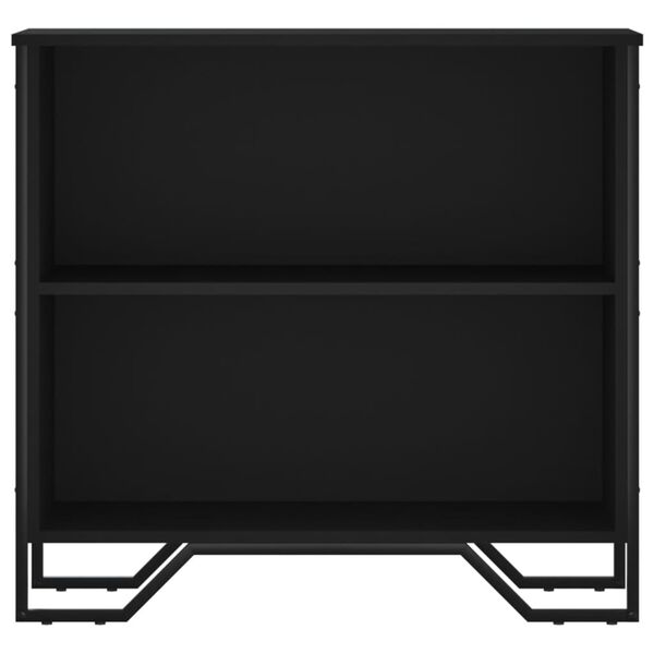 vidaXL B&uuml;cherregal Schwarz 80x31x74,5 cm Holzwerkstoff