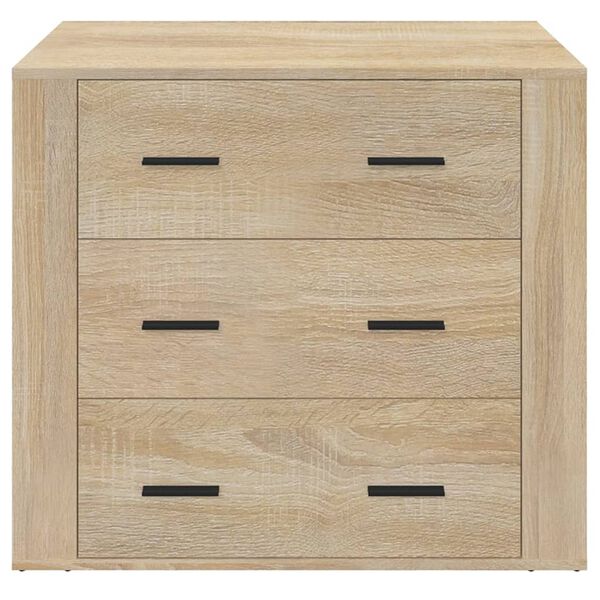 vidaXL Sideboard Sonoma-Eiche 80x33x70 cm Holzwerkstoff