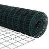 vidaXL Zaun mit Pfosten Grün 0,4 x 10 m Stahl und PVC