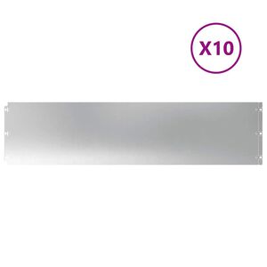 vidaXL Rasenkanten 10 Stk. 25x103 cm Verzinkter Stahl