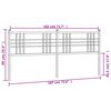 vidaXL Kopfteil Metall Wei&szlig; 180 cm