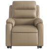 vidaXL Massagesessel mit Aufstehhilfe Elektrisch Cappuccino Kunstleder