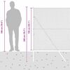 vidaXL Zaunpfosten Gr&uuml;n 100 x 1,5 m (25 mm Maschenweite) Stahl und PVC