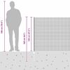 vidaXL Zaun mit Pfosten Silber 1,2 x 10 m Stahl
