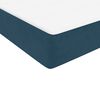 vidaXL Boxspringbett mit Matratze Dunkelblau 80x210 cm Samt