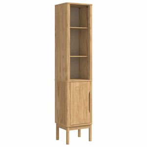 vidaXL Bad hoher Schrank FLORO Wachsbraun 35 x 30 x 160 cm