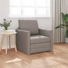 vidaXL Bodensofa mit Schlaffunktion Taupe 112x174x55 cm Stoff
