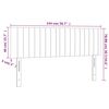 vidaXL LED Kopfteil Dunkelgrau 144x5x78/88 cm Samt