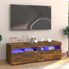 vidaXL TV-Schrank mit LED-Leuchten R&auml;uchereiche 120x35x40 cm