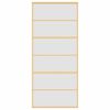 vidaXL Schiebet&uuml;r Golden 90x205 cm Matt ESG-Glas und Aluminium