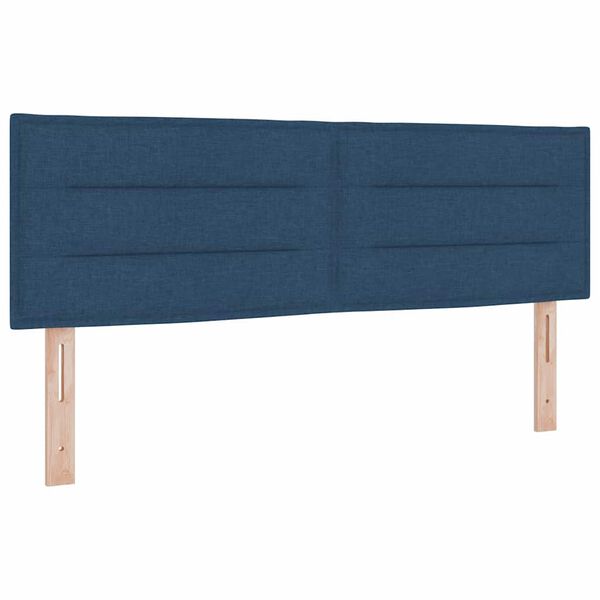 vidaXL Kopfteil mit Kopfteil Blau 160 cm Kunstleder