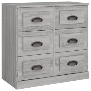 vidaXL Sideboard Grau Sonoma 70x35,5x67,5 cm Holzwerkstoff