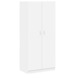 vidaXL Kleiderschrank Wei&szlig; 90x52x200 cm Holzwerkstoff