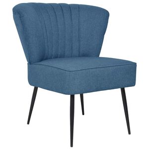 vidaXL Cocktailsessel Blau Stoff