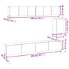 vidaXL 6-tlg. TV-Schrank-Set R&auml;uchereiche Holzwerkstoff