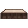 vidaXL Bettgestell Braun Eichen-Optik 120x200 cm Holzwerkstoff