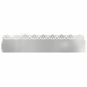 vidaXL Rasenkanten 10 stk. 103 x 0,05 x 22 cm Verzinkter Stahl Silber