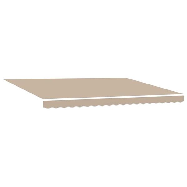 vidaXL Markise Beige 4,5 × 3 m Polyester und Metall